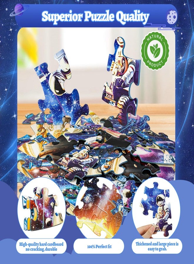 DIGOBAY Glow in The Dark Solar System Jigsaw Puzzles for Kids Ages 4-8, 70 Pieces Kids Space Planet Floor Puzzle Toys Ages 8-10, Large Round Educational Puzzle Toys Gifts for Boys Girls Children - Image 4